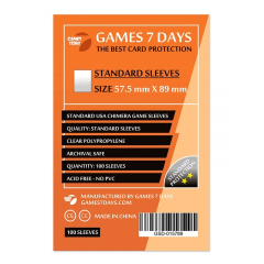 Протектори для карт Games7Days 50 micron 57.5x89 (Standard quality) (GSD-015789)