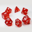 Transparent 7 Dice Set Red Games7Days - Набір кубиків (g7dtran02)