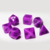 Glow in the dark 7 Dice Set Purple Games7Days - Набір кубиків (g7dglow06)