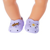 Обувь для куклы BABY born Праздничные сандалии с значками (43 сm, лаванд.) (828311-4)