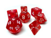 Transparent 7 Dice Set Red Games7Days - Набір кубиків (g7dtran02)