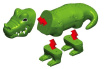 3D-пазл Popular Playthings Тварини джунглів (PPT-62000)