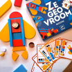 DJECO Набір дерев'яних геометричних фігур Ze Geo Vroom