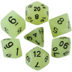 Glow in the dark 7 Dice Set White Games7Days - Набір кубиків (g7dglow05)