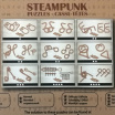 Набір головоломок Eureka 3D Puzzle 9 Steampunk Puzzles Brown set