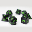 Opaque 7 Dice Set Black (w-green) Games7Days - Набір кубиків (g7dopaq01) Opaque 7 Dice Set Black (w-green) Games7Days - Набір кубиків (g7dopaq01)