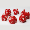 Opaque 7 Dice Set Red Games7Days - Набор кубиков (g7dopaq06)