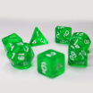 Transparent 7 Dice Set Green Games7Days - Набор кубиков (g7dtran05)