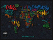 Скретч-карта 1dea.me Letters World (англ) (тубус) (LW)