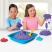 Набір піску для дитячої творчості - KINETIC SAND ЗАМОК З ПІСКУ (фіолетовий, 454 г, форми, лоток)
