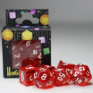Transparent 7 Dice Set Red Games7Days - Набір кубиків (g7dtran02)