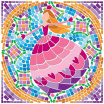 Набір 4M Мозаїка на вікно (3 в ассорт. фея/русалка/принцеса) (00-04565)
