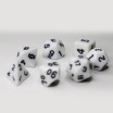 Opaque 7 Dice Set White Games7Days - Набір кубиків (g7dopaq07)