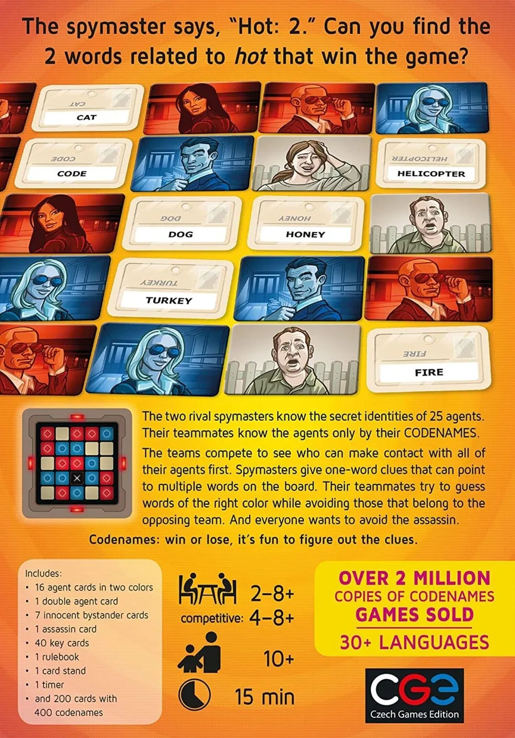 Настільна гра Czech Games Edition Codenames (Кодові імена) (англ) Купити за  ціною 920 грн в Україні | Інтернет-Магазин ROZUM