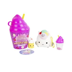 Набір ароматних іграшок-антистрес SMOOSHY MUSHY - СКВІШ-МʼЯКІШ серії ʼСТАКАНЧИК СМУЗІʼ (4 в асорт.)