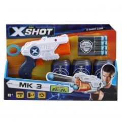 Швидкострільний бластер x-shot mk 3 (3 банки, 8 патронів) (36119Z)