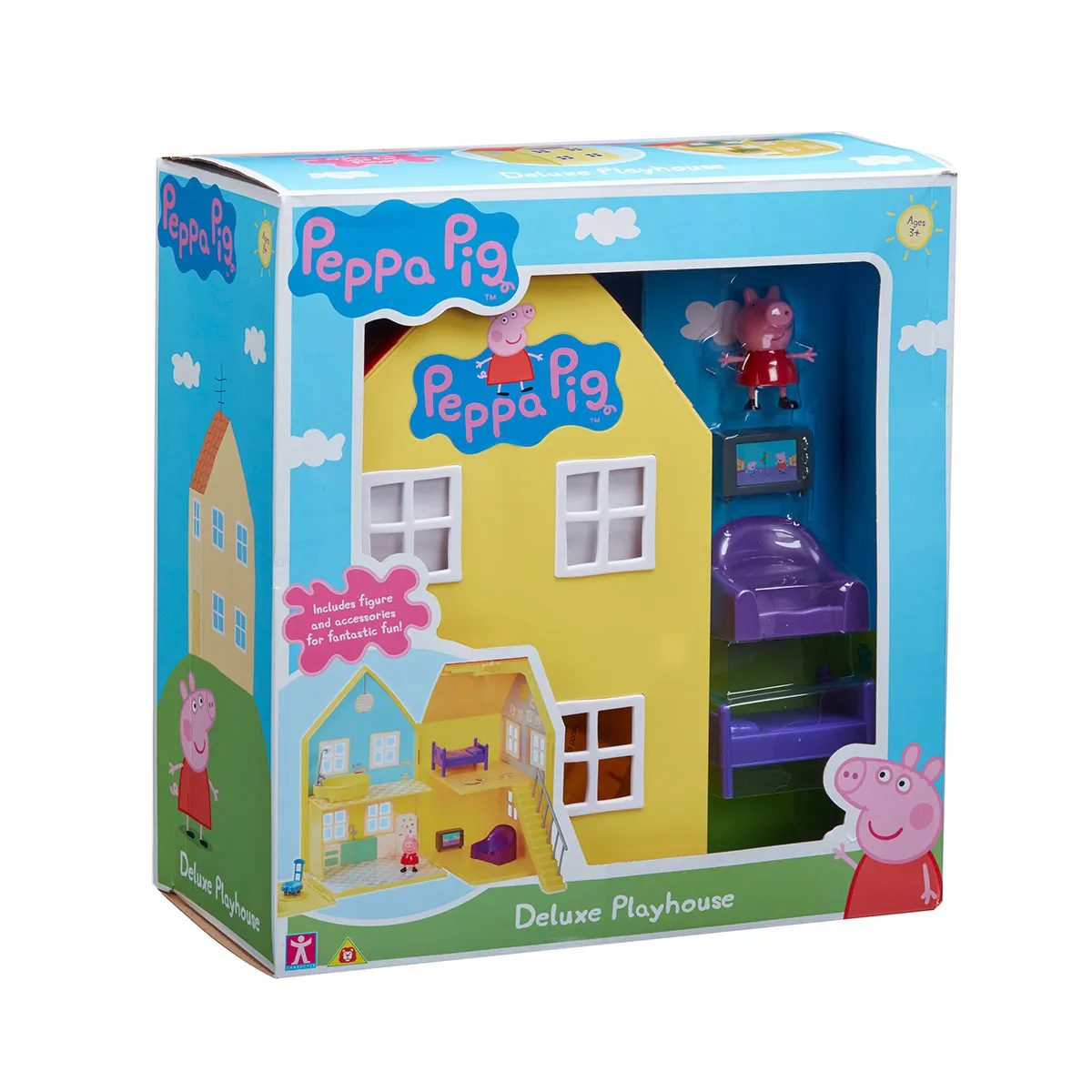 Игровой набор Peppa - ДОМ ПЕППЫ ДЕЛЮКС (домик с мебелью, фигурка Пеппы)  Купить по цене 879 грн грн. в Украине | Интернет-Магазин ROZUM