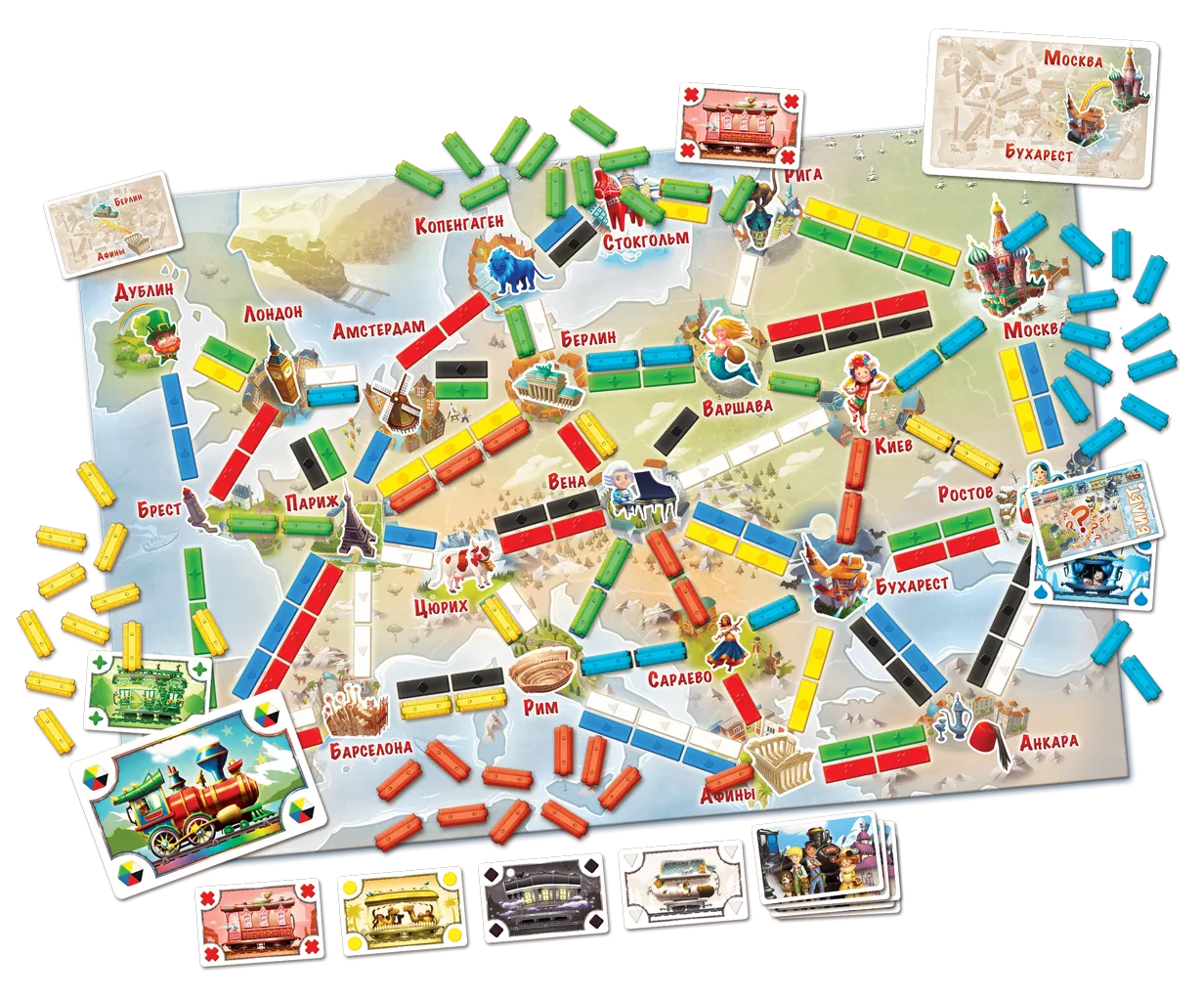 Настольная игра Hobby World Ticket to Ride Junior: Европа (1867) Купить по  цене 1494 грн грн. в Украине | Интернет-Магазин ROZUM