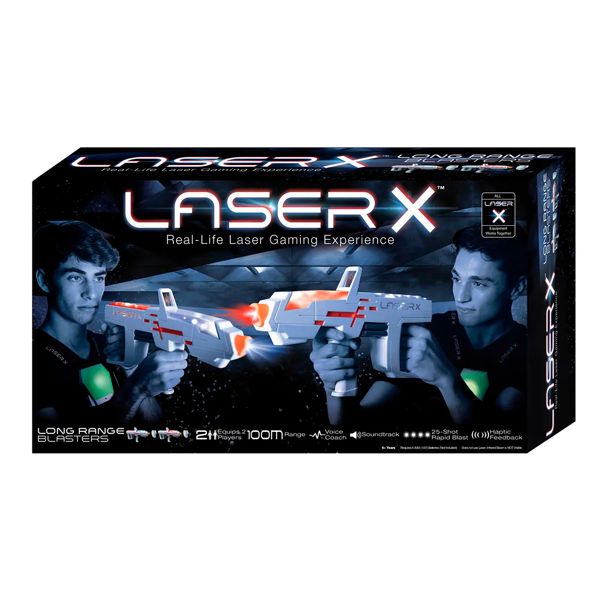 Игровой набор для лазерных боев - LASER X PRO ДЛЯ ДВУХ ИГРОКОВ (2 бластера,  2 мишени) Купить по цене 2295 грн грн. в Украине | Интернет-Магазин ROZUM