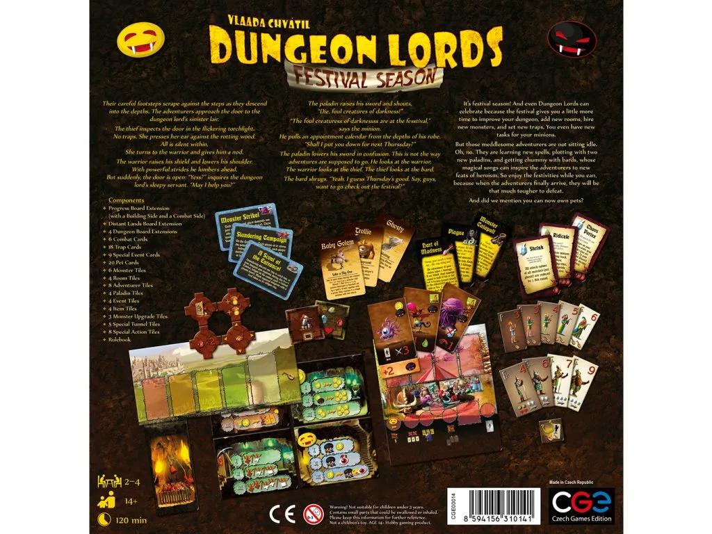 Dungeon Lords: Festival Season (EN) Czech Games Edition - Настольная игра  (CGE00014) Купить по цене 860 грн грн. в Украине | Интернет-Магазин ROZUM