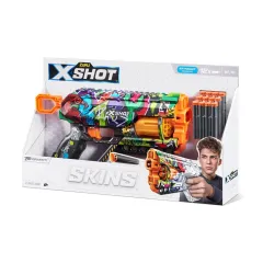 Скорострільний бластер X-SHOT Skins Griefer Graffiti (12 патронів)