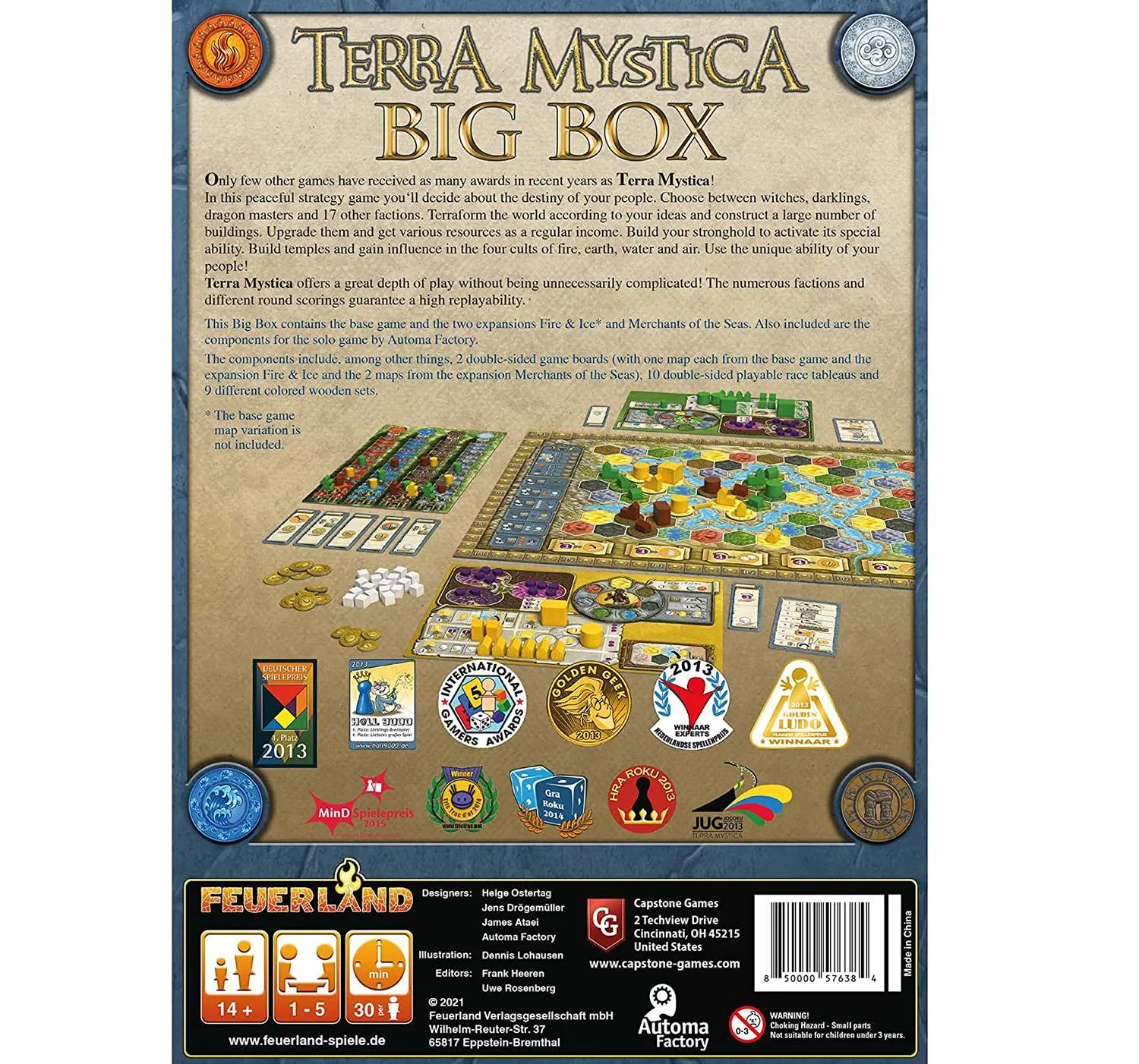 Настольная игра Capstone Games Терра Мистика. Большая Коробка (Terra  Mystica. Big Box) (англ.) Купить по цене 7480 грн грн. в Украине |  Интернет-Магазин ROZUM