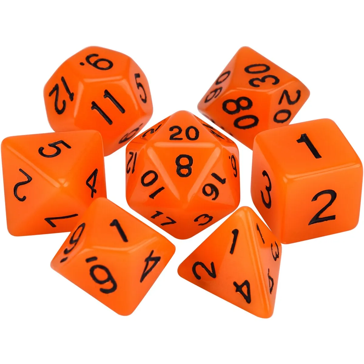 Glow in the dark 7 Dice Set Orange Games7Days - Набор кубиков (g7dglow04)  Купить по цене 125 грн грн. в Украине | Интернет-Магазин ROZUM