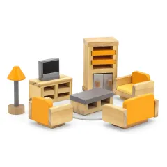 Дерев'яні меблі для ляльок Viga Toys PolarB Вітальня (44037)
