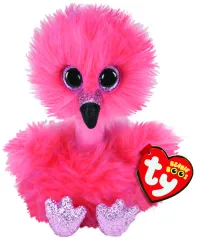 Дитяча м'яка іграшка фламінго ty beanie boo's 15см (36381)