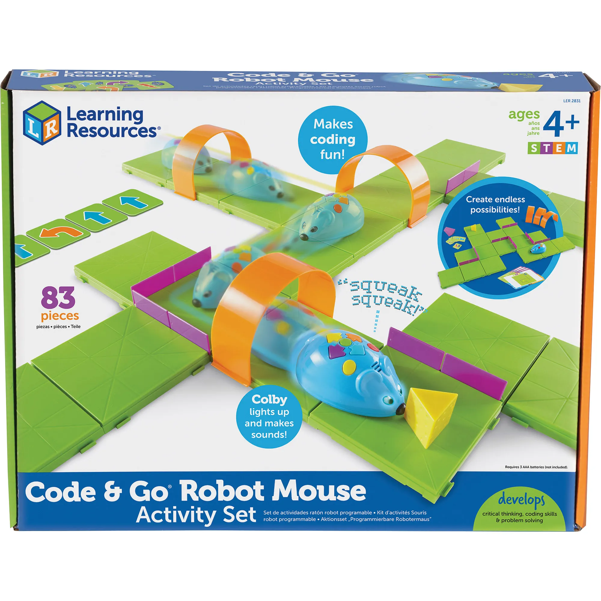 Игровой STEM-набор Learning Resources Мышка в лабиринте (программирующая  игрушка) (LER2831) Купить по цене 2295 грн грн. в Украине |  Интернет-Магазин ROZUM