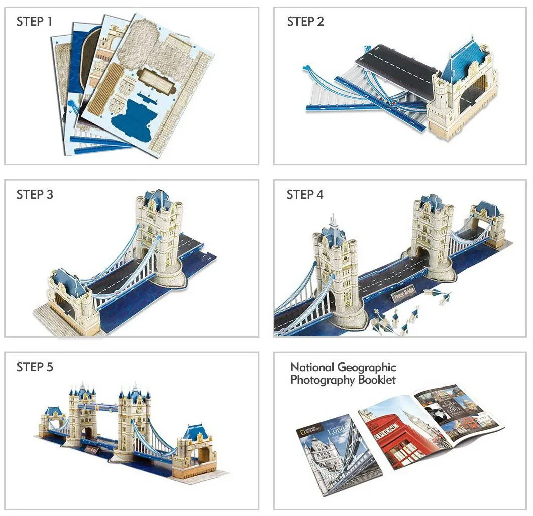 3D-пазл CubicFun National Geographic Тауэрский мост (DS0978h) Купить по  цене 599 грн грн. в Украине | Интернет-Магазин ROZUM