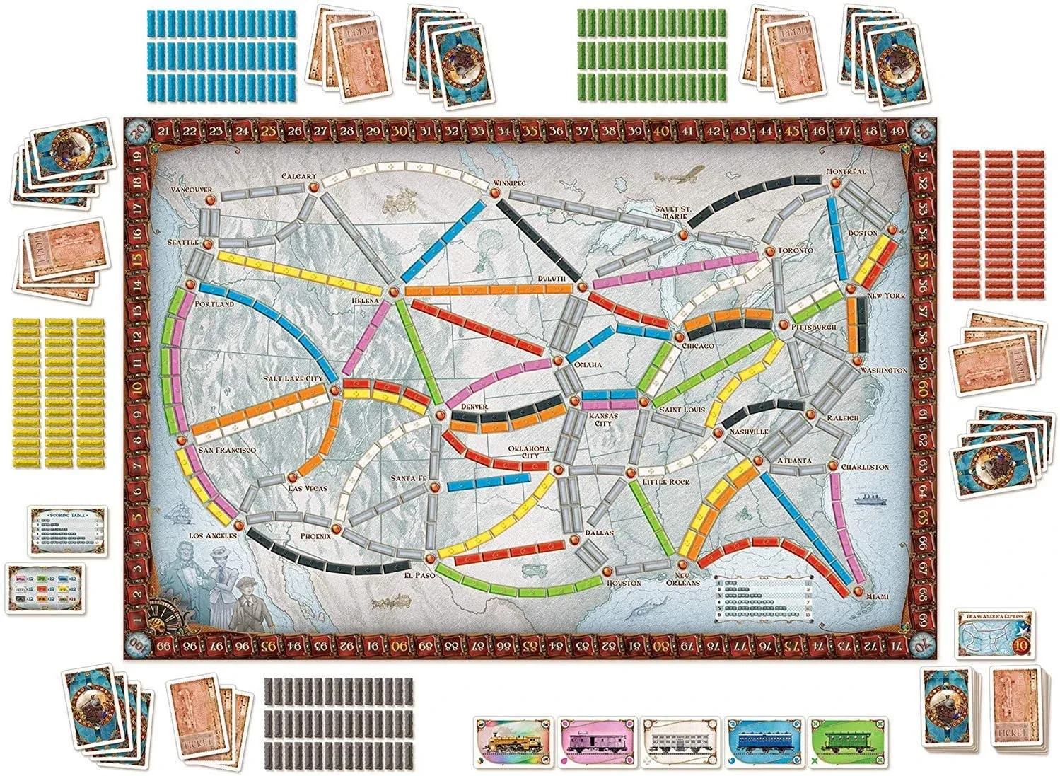 Настольная игра Ticket to Ride (Билет на поезд: Америка) (англ) Купить по  цене 2267 грн грн. в Украине | Интернет-Магазин ROZUM