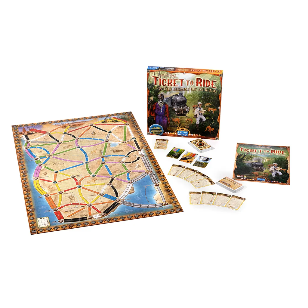 Настольная игра Days of Wonder Билет на поезд. Сердце Африки (Ticket to  Ride. The Heart of Africa) (англ.) Купить по цене 1150 грн грн. в Украине |  Интернет-Магазин ROZUM