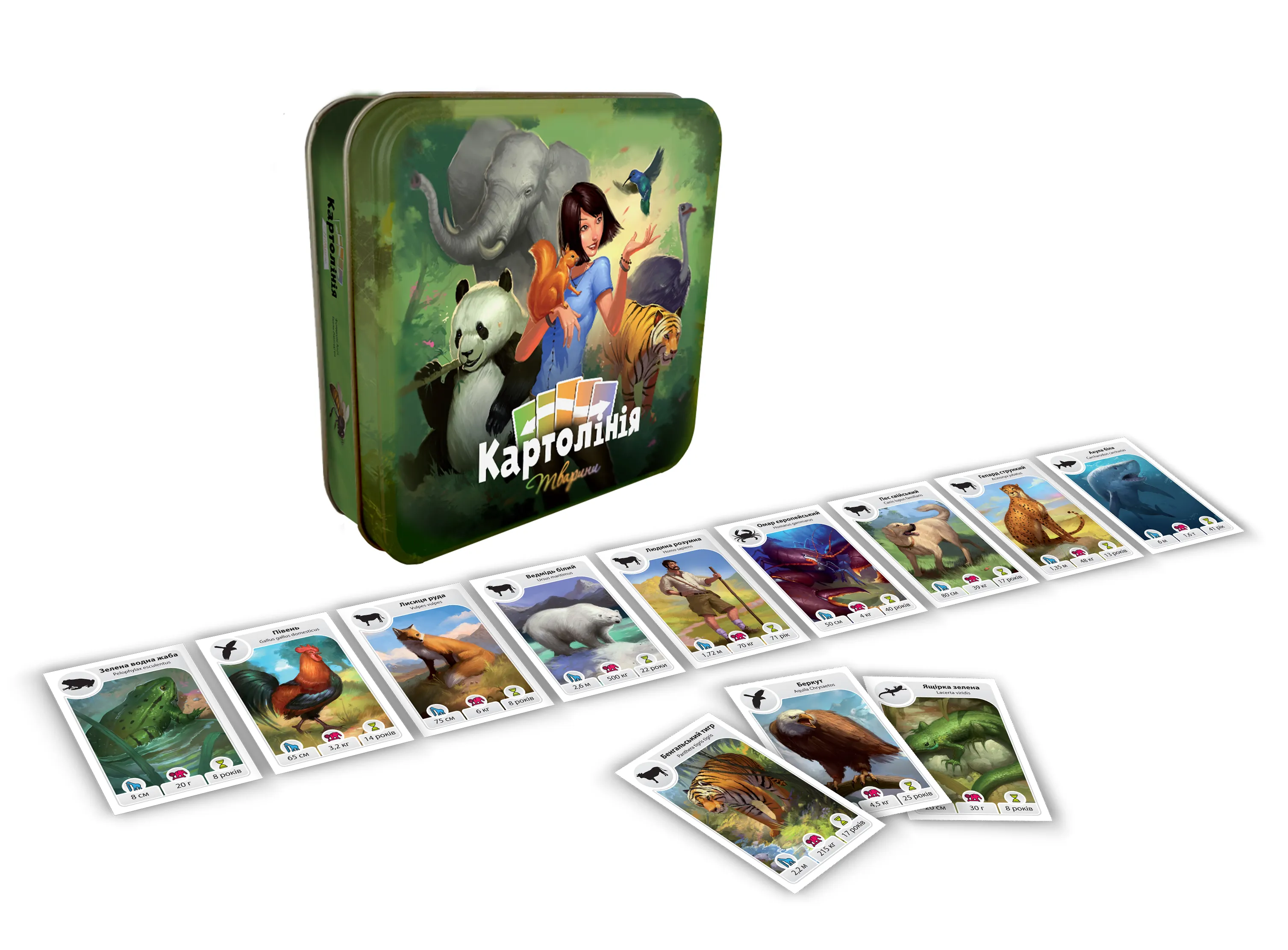 Картолиния: Животные (Cardline: Animals) (UA) Rozum - Настольная игра  (R041UA) купить по цене 749 грн грн. в Украине | Интернет-Магазин ROZUM