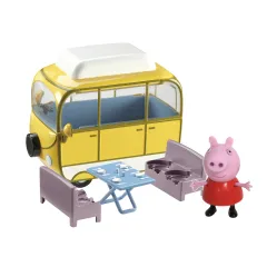Ігровий набір Peppa - ВЕСЕЛИЙ КЕМПІНГ (автобус, фігурка Пеппи)