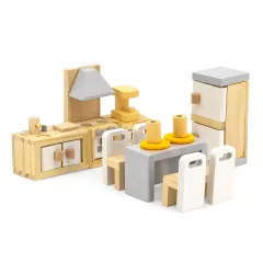 Дерев'яні меблі для ляльок Viga Toys PolarB Кухня та їдальня (44038)