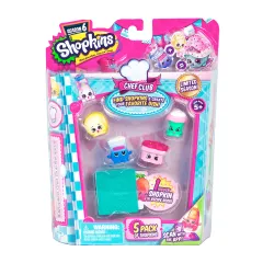 Набір фігурок SHOPKINS S6 серії ʼШеф-клубʼ – 5 ДРУЗІВ ШОПКІНС (5 шопкінсів, книга рецептів)