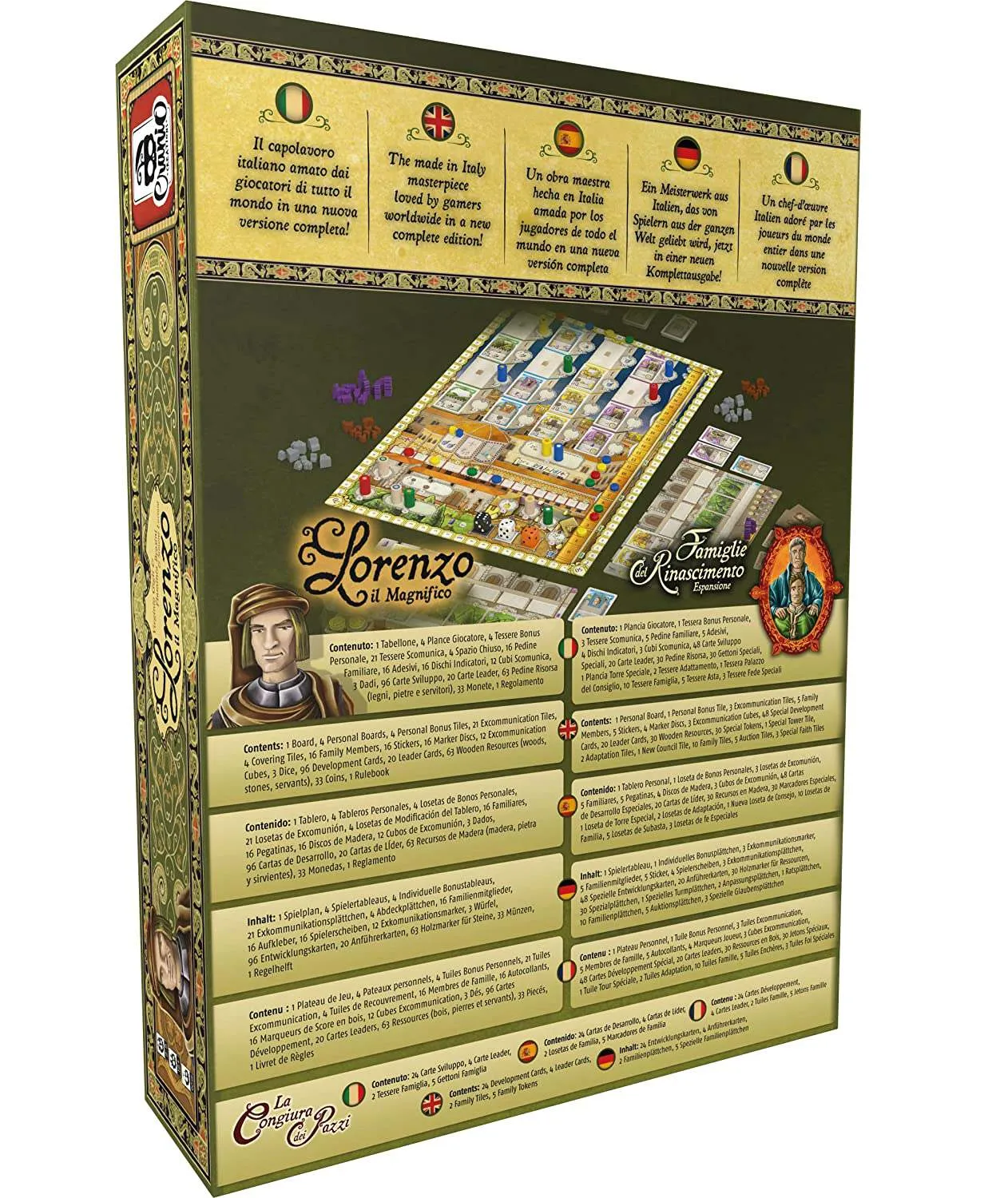 Lorenzo il Magnifico Nuova Edizione (EN) Cranio Creations - Настольная игра  (CC260) Купить по цене 2920 грн грн. в Украине | Интернет-Магазин ROZUM