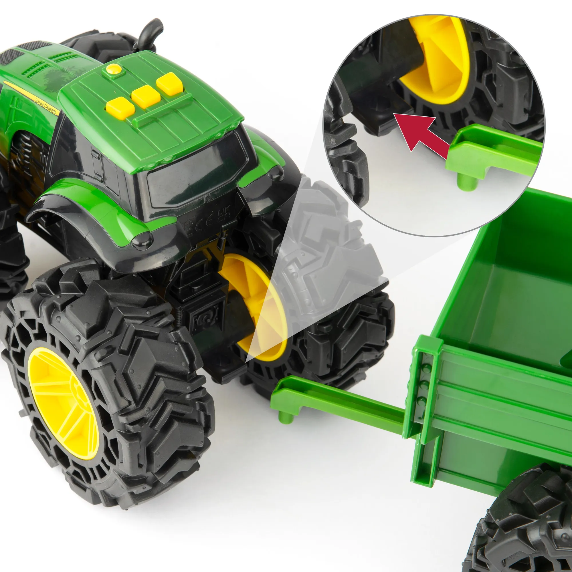 Машинка Трактор John Deere Kids Monster Treads із причепом і великими  колесами (47353) Купить по цене 1626 грн грн. в Украине | Интернет-Магазин  ROZUM