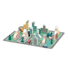 Дерев'яний конструктор Viga Toys PolarB Місто 56 деталей (44040)