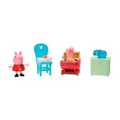 Ігровий набір Peppa - У ГОСТЯХ У МАЛЮКА ОЛЕКСАНДРА (2 фігурки, аксесуари, світло)