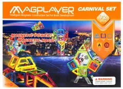 Магнітний конструктор MagPlayer 72 од. (MPA-72)