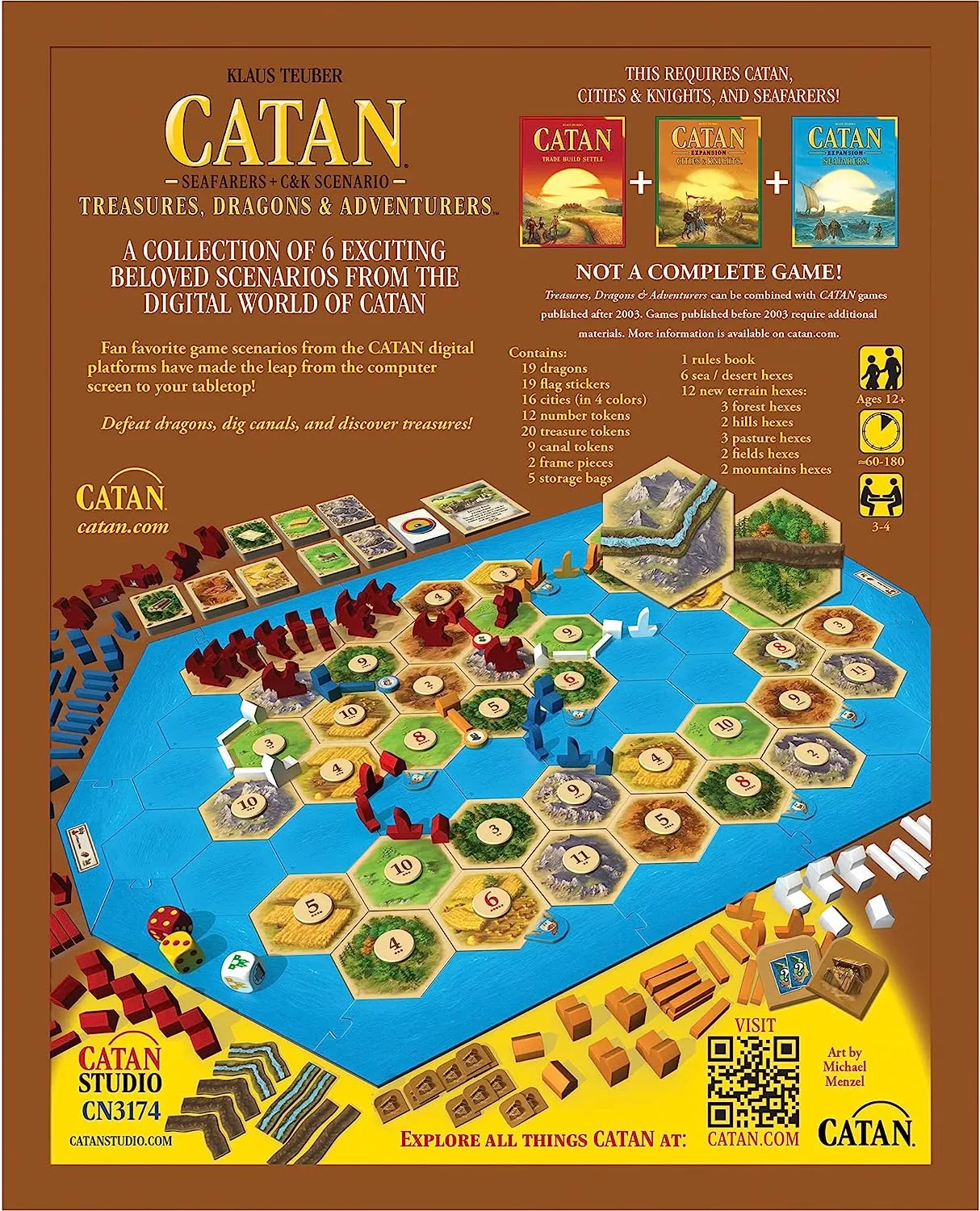 Catan: Treasures, Dragons & Adventurers (Колонизаторы: Сокровища, Драконы и  Приключения) (EN) Catan Studio - Настольная игра (CN3174) Купить по цене  2493 грн грн. в Украине | Интернет-Магазин ROZUM