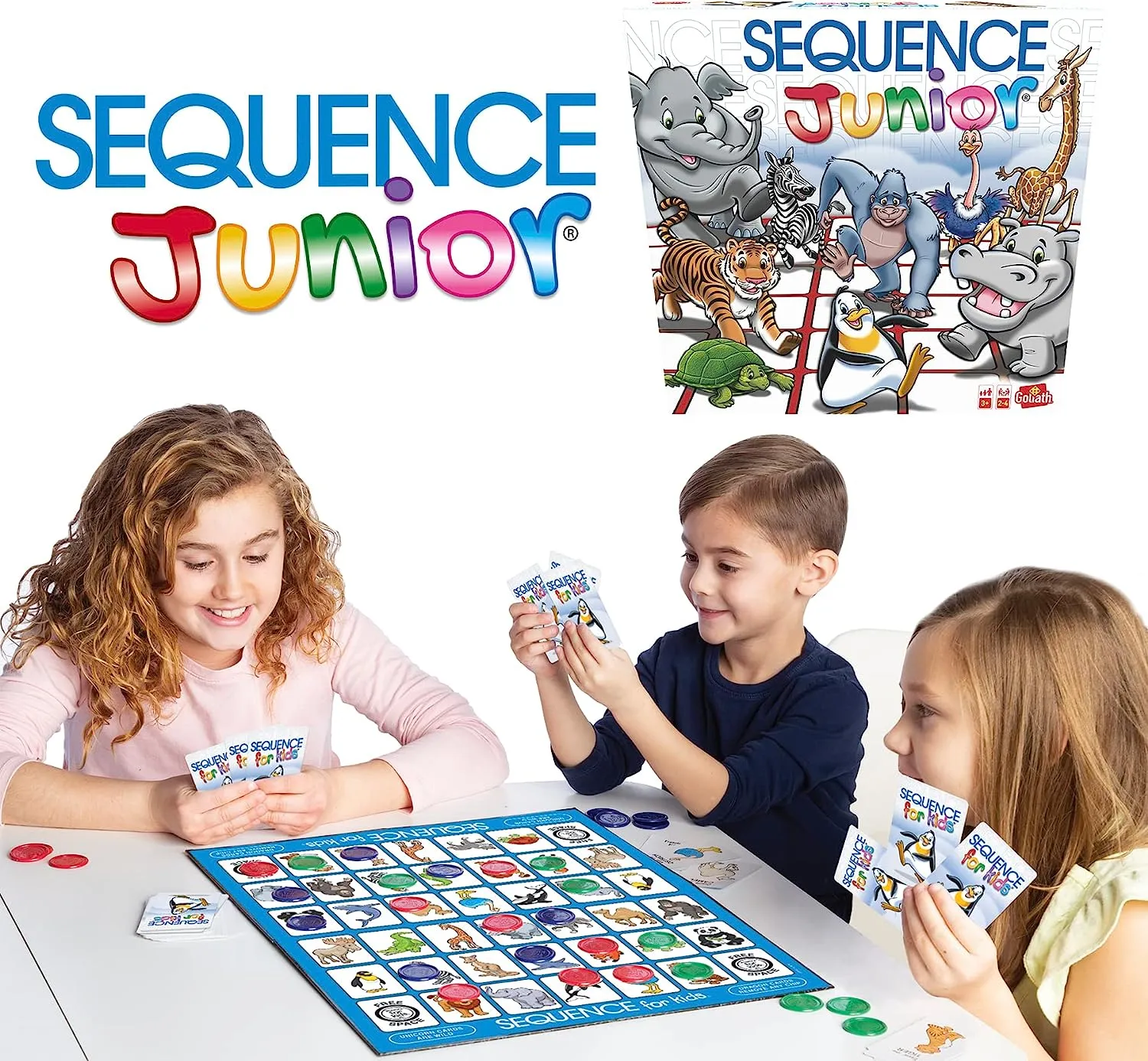 Сиквенс Юниор (Sequence Junior) + QR-код (UA) Goliath - Настольная игра  (ВР_СЮ) купить по цене 950 грн грн. в Украине | Интернет-Магазин ROZUM