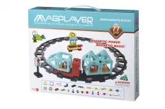 Магнітний конструктор MagPlayer Поїзд 77 ел (MPH2-77)
