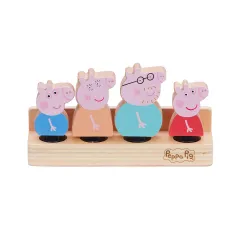 Деревʼяний набір фігурок Peppa - СІМʼЯ ПЕПИ