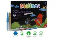 Набір Malinos Фломастери та аерографи Metallic XXL (8+8 шт) (MA-300969)