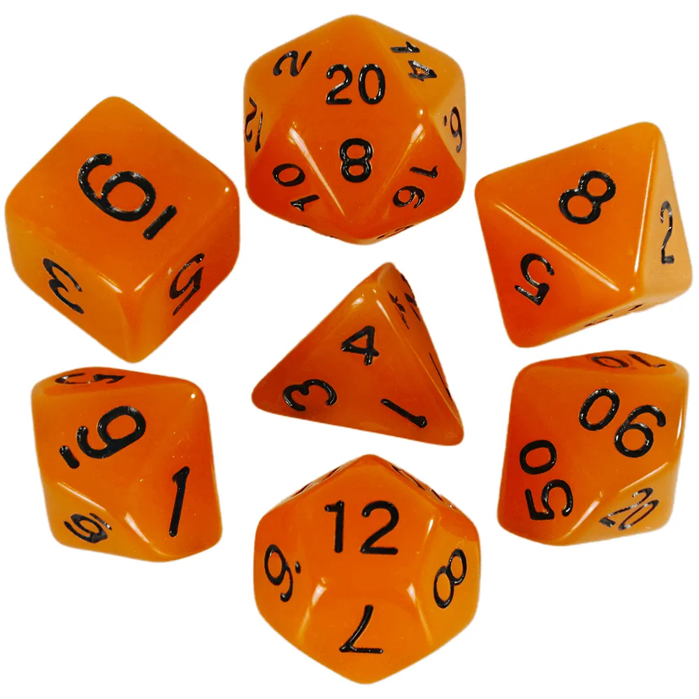 Glow in the dark 7 Dice Set Orange Games7Days - Набор кубиков (g7dglow04)  Купить по цене 125 грн грн. в Украине | Интернет-Магазин ROZUM