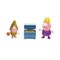 Набір фігурок Peppa серії ʼПринцесаʼ - ПРИНЦЕСА ПЕПА І СЕР ДЖОРДЖ ГОЛД (з аксесуаром)