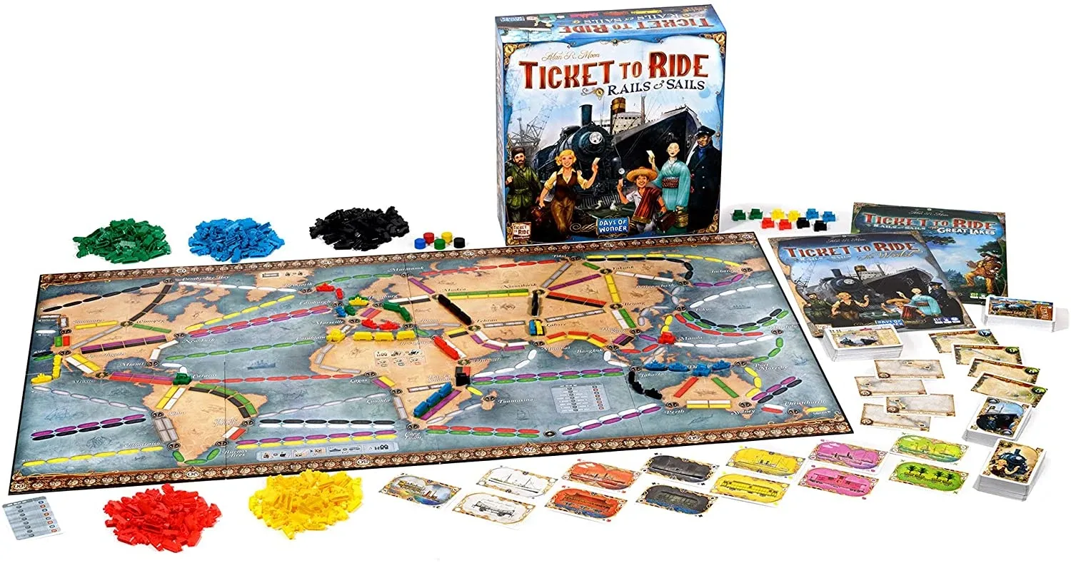 Настольная игра Ticket to Ride: Rails & Sails (Билет на поезд: Рельсы и  Паруса) (англ) Купить по цене 3942 грн грн. в Украине | Интернет-Магазин  ROZUM